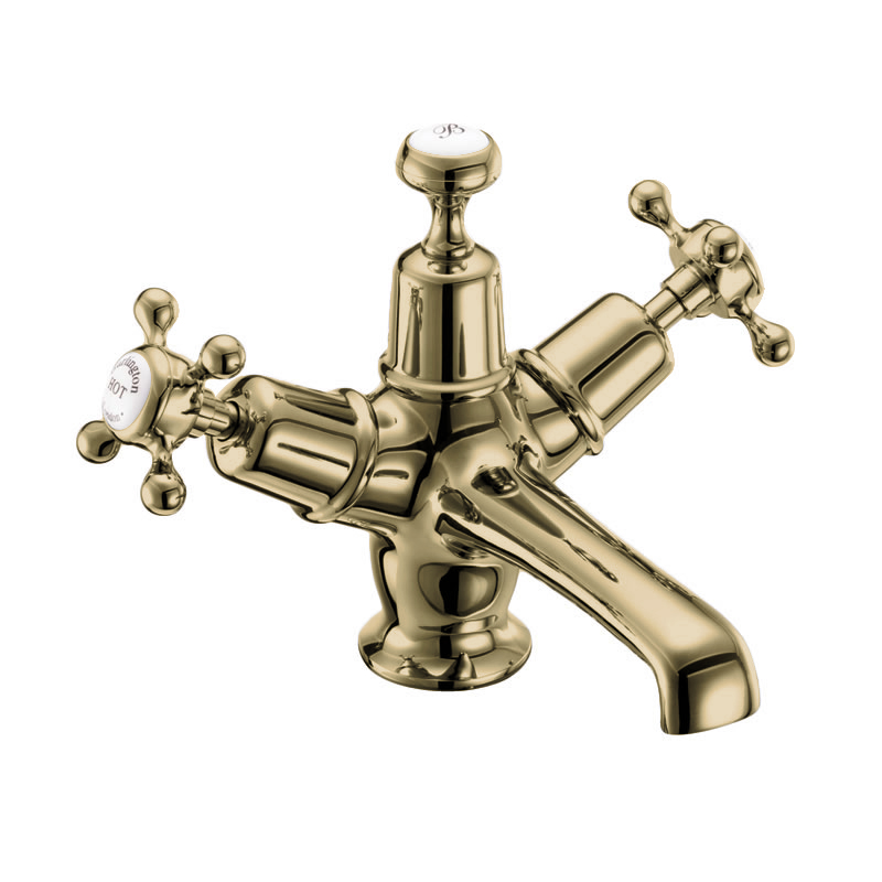 Claremont basin mixer with click-clack waste